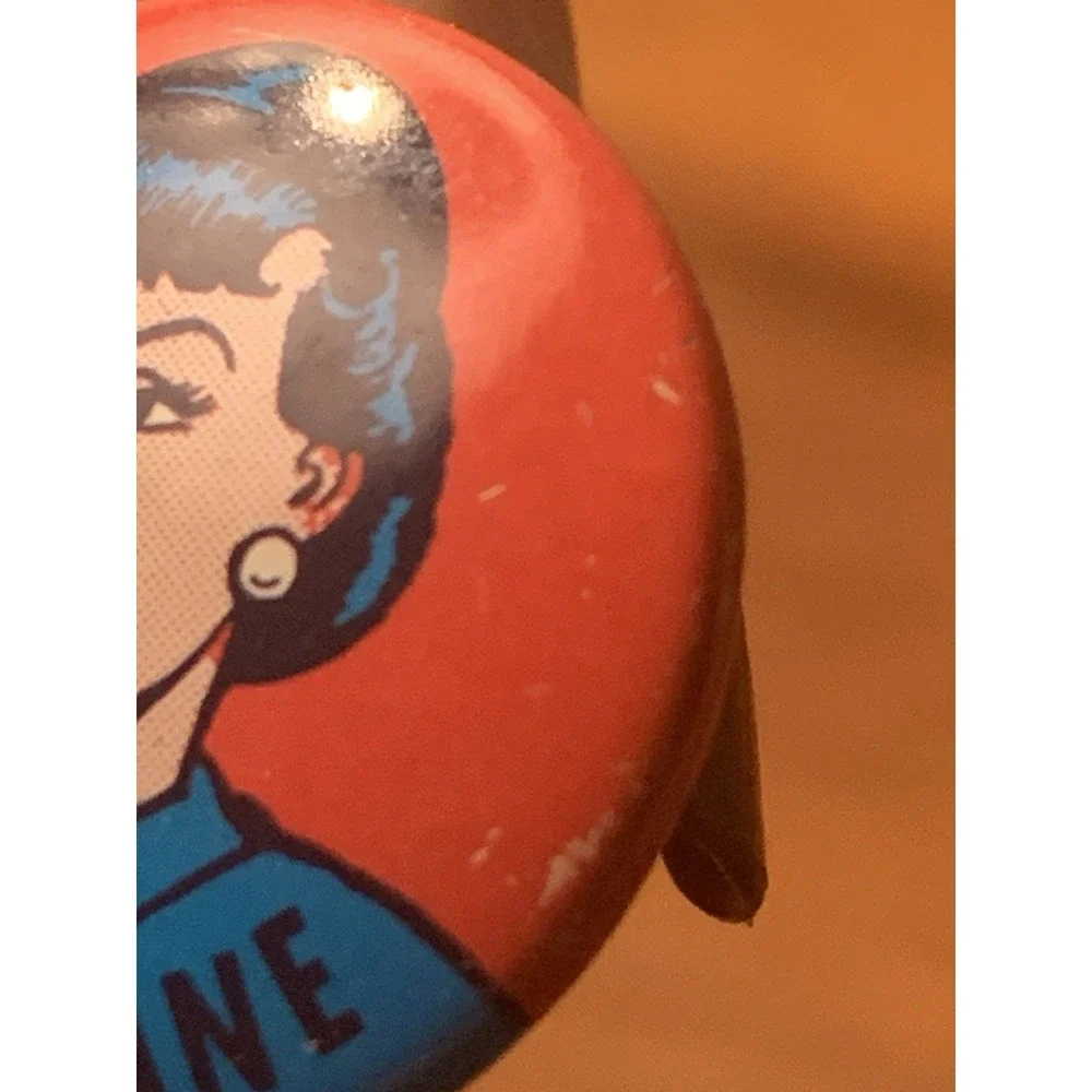 Vintage 1960s Superman Pin Lois Lane Superhero DC Comic Buttons Pin NOS